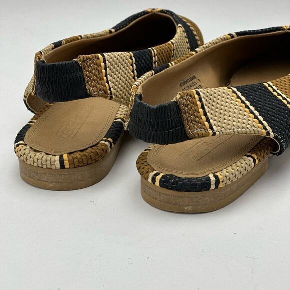 ASOS Black and Tan Striped Sandals - Picture 3 of 6